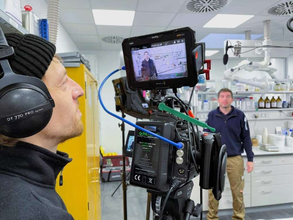 Dreharbeiten der CANDELA Videoagentur in Bremen